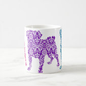 3 Damaskus-Möpsen Kaffeetasse (Mittel)