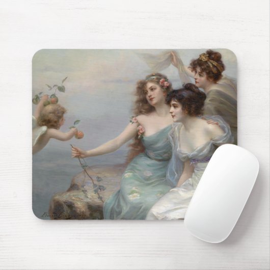 3 Damen und Engel Mousepad (Mit Mouse)