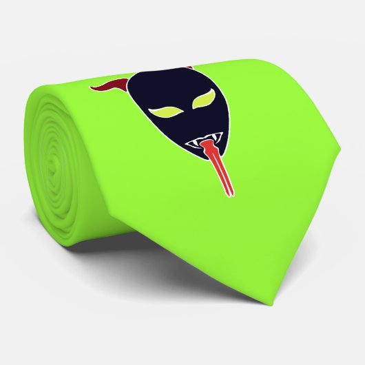 3 Dämonen Satan Tongue Krawatte (Gerollt)