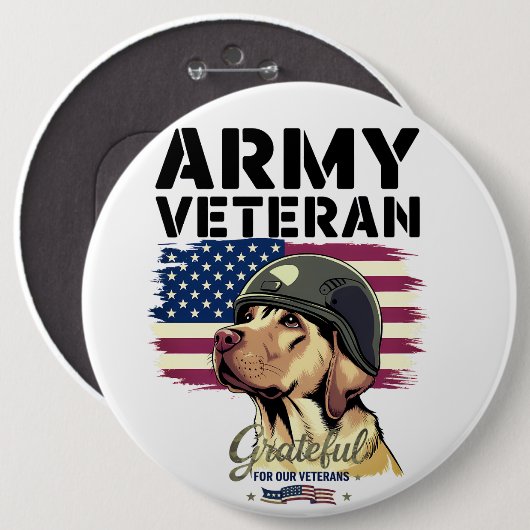 #3 Dankbar für unsere Veteranen Button (Vorne & Hinten)