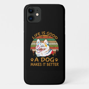 3 Das Leben ist gut, ein Hund macht es besser Case-Mate iPhone Hülle