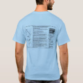 3. Das T-Shirt der Allee-Richtlinien-Männer (Rückseite)