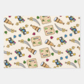 3 Designs - 1 Cowboys und 2 Pirates Geschenkpapier Set (Vorderseite 2)