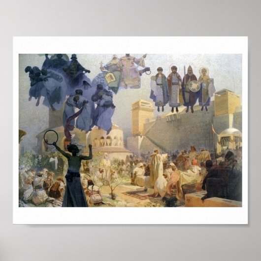 3 Die Einführung der slawischen Liturgie, Mucha Poster (Vorne)