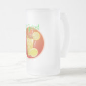 3 Dimensional Get Juiced Graphics Mattglas Bierglas (VorderseiteRechts)