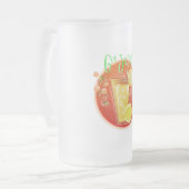 3 Dimensional Get Juiced Graphics Mattglas Bierglas (Vorderseite Links)