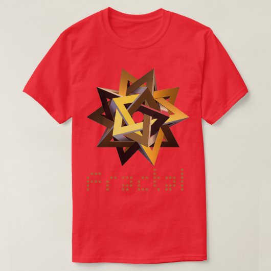 3-dimensionales Fraktal T-Shirt (Design vorne)
