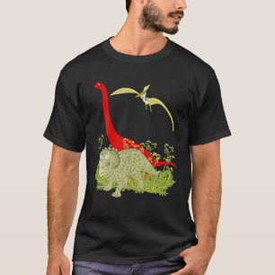 3 Dinosaurier, Riesenleuchter, Triceratops T-Shirt