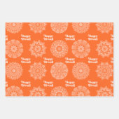 3 Diwali Rangoli Designs zum Verpacken von Papierb Geschenkpapier Set (Vorderseite 2)