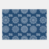 3 Diwali Rangoli Designs zum Verpacken von Papierb Geschenkpapier Set (Vorderseite)