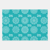 3 Diwali Rangoli Designs zum Verpacken von Papierb Geschenkpapier Set (Vorderseite 2)