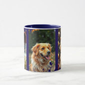 3 Dog Photos Heart Pawprints Gift Tasse (Zentrum)