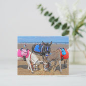 3 Donkeys Postkarte (Stehend Vorderseite)