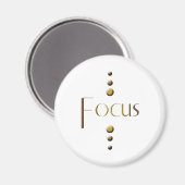 3 Dot Gold Block Focus Magnet (Vorderseite/Rückseite)