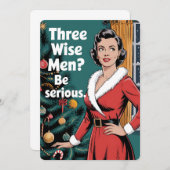 3 Drei kluge Männer sind ernste Weihnachtsfeiertag Einladung (Vorne/Hinten)
