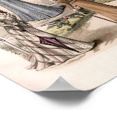 3 Edwardian Ladys in Park Vintage Mode Poster (Ecke)