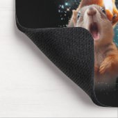 3 Eichhörnchen Moon Howling Eichhörnchen Kopf Funn Mousepad (Ecke)