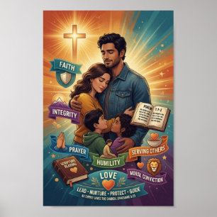 #3 Ein christlicher Mann lebt so Poster