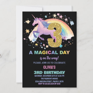3. Einladung von Unicorn zum Geburtstag