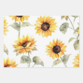 3 Einzigartige Gestaltung der gemusterten Sonnenbl Geschenkpapier Set (Vorderseite 3)