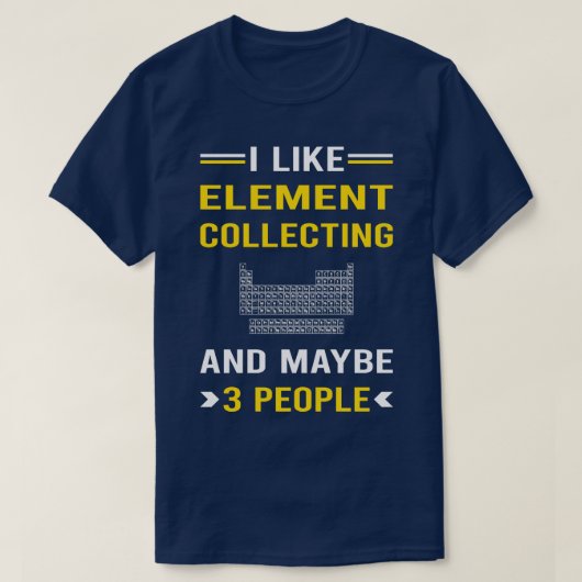 3 Elemente für das Sammeln von Personen T-Shirt (Design vorne)