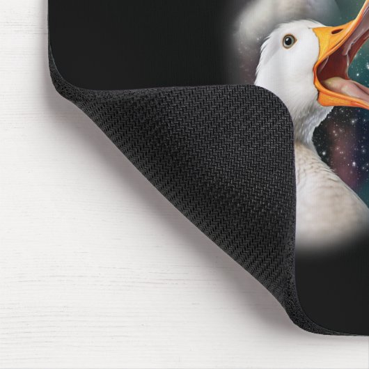 3 Enten Howl at Moon Funny Weiß Pekin Ente Mousepad (Ecke)