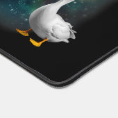 3 Enten Howl at Moon Funny Weiß Pekin Ente Schreibtischunterlage (Ecke)