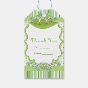 3 Erbsen in einer Hülse Drillings Babyparty-Gesche Geschenkanhänger