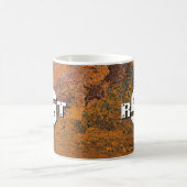 3 Erstmaliger Letter Monogram Rusty Steel Plate Co Kaffeetasse (Mittel)