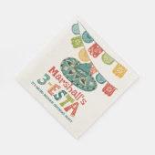3-Esta Personalisiert Sombrero Geburtstagspartei Serviette (Ecke)