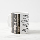 3 Evil Ghosts Schwestern Spuk Herrenhaus und Zitat Kaffeetasse (Vorderseite Links)