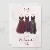 3 Exquisite Bridesmaid Dresses Watercolor Ask (Vorderseite)