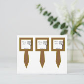 3 Fall Tree Wedding Cup Kuchen Picks Postkarte (Stehend Vorderseite)