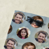 3 Familienmitglieder FotoCollage Strandtuch (Beispiel)