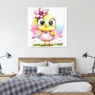 #3 Fantasy Chick -> #3 Fantasy-Hühnchen Leinwanddruck