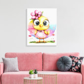 #3 Fantasy Chick -> #3 Fantasy-Hühnchen Leinwanddruck (Insitu (Wohnzimmer))
