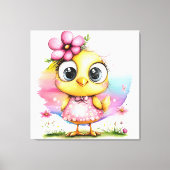 #3 Fantasy Chick -> #3 Fantasy-Hühnchen Leinwanddruck (Vorderseite)