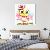 #3 Fantasy Chick -> #3 Fantasy-Hühnchen Leinwanddruck (Insitu (Schlafzimmer))