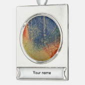 3 Farben Banner-Ornament Silber (Links)