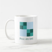 3-Farben-Double-Four-Patch-Quiltblock Punny Kaffeetasse (Links)