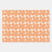 3 Farben Puzzleteile Einfaches Muster Geschenkpapier Set (Vorderseite 2)