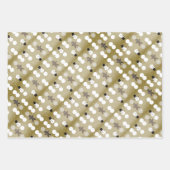 3 Farben Schneemann und Lebkuchenpapier Geschenkpapier Set (Vorderseite 2)