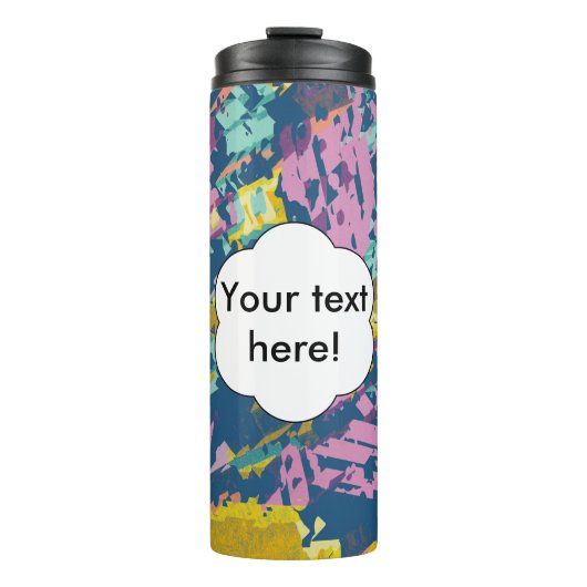 3 Farben Textur Thermosbecher (Vorderseite)