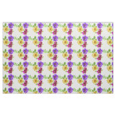 3 Farbige Blume Stoff (Fat Quarter (45,7 x 55,9 cm))