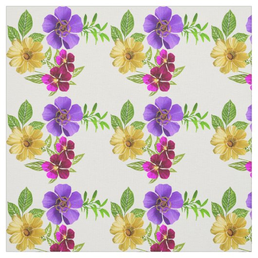 3 Farbige Blume Stoff (Muster)