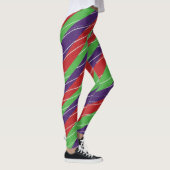 3-Farbige Candy-Cane-Leggings Leggings (Rechts)