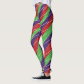 3-Farbige Candy-Cane-Leggings Leggings (Links)