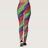 3-Farbige Candy-Cane-Leggings Leggings (Rückseite)