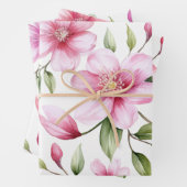 3 Farbtöne des Blumenmusters Geschenkpapier Set (Beispiel)