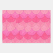 3 Farbvarianten // Wellengeometrisches Schleifpapi Geschenkpapier Set (Vorderseite 3)